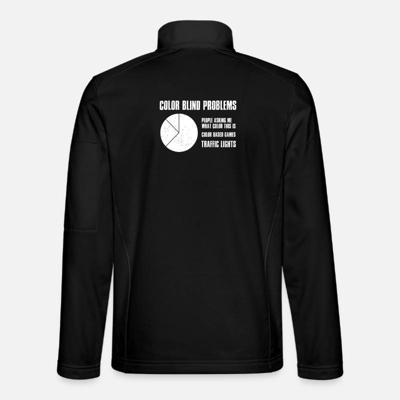 Farbenblindheitsprobleme - Unisex Softshelljacke - Schwarz