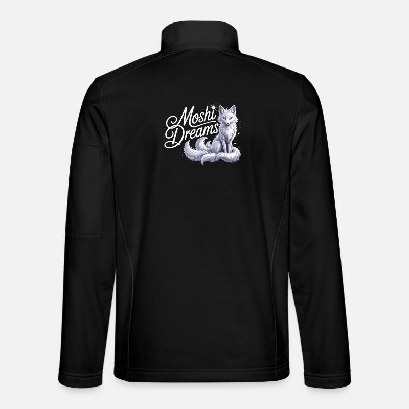 Mystischer Fuchs Shirt Moshi Dreams - Unisex Softshelljacke - Schwarz