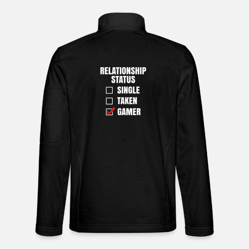 Beziehungsstatus: Gamer - Unisex Softshelljacke - Schwarz