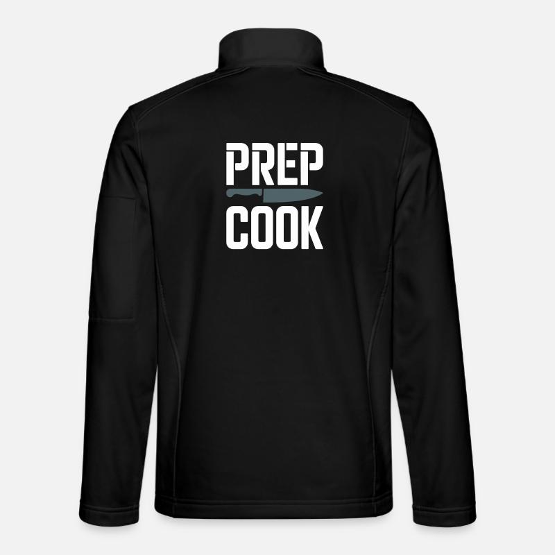 Prep Cook Kitchen Prep Back Of House Line - Unisex Softshell Jacket - black