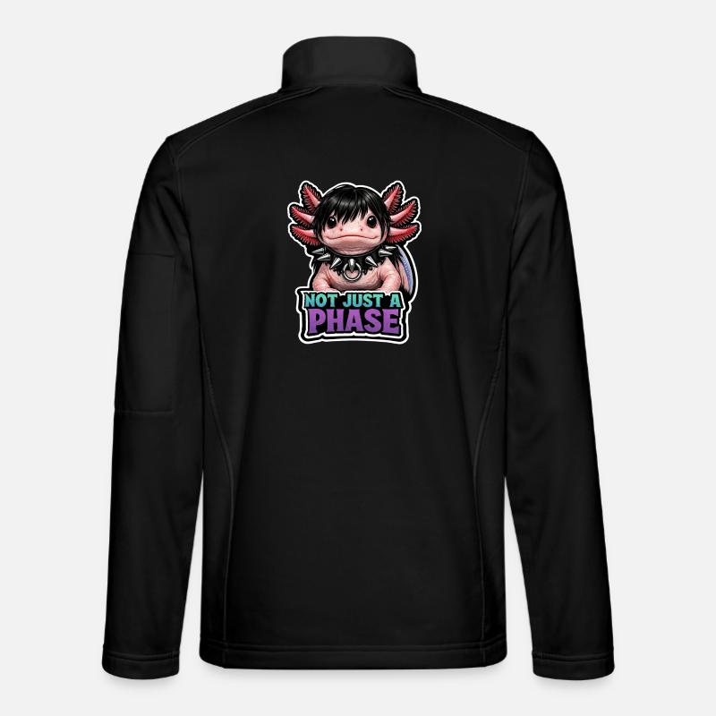 Axolotl lover, Cute Axolotl, Funny - Unisex Softshell Jacket - black
