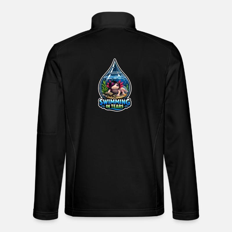 Axolotl lover, Cute Axolotl, Funny - Unisex Softshell Jacket - black