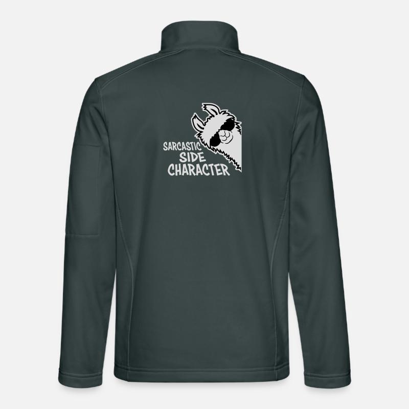 Lama Alpaka Sarcastic Side Character Sarkastisch Unisex Softshelljacke