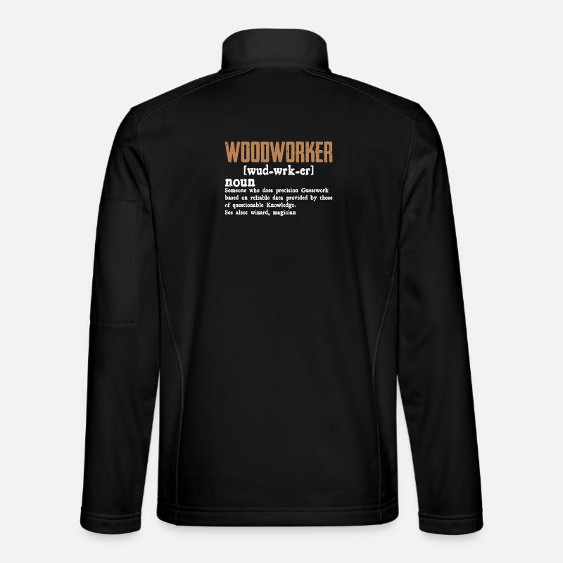 Conception d’une faute de frappe rustique pour menuisier Veste en tissu softshell Unisexe