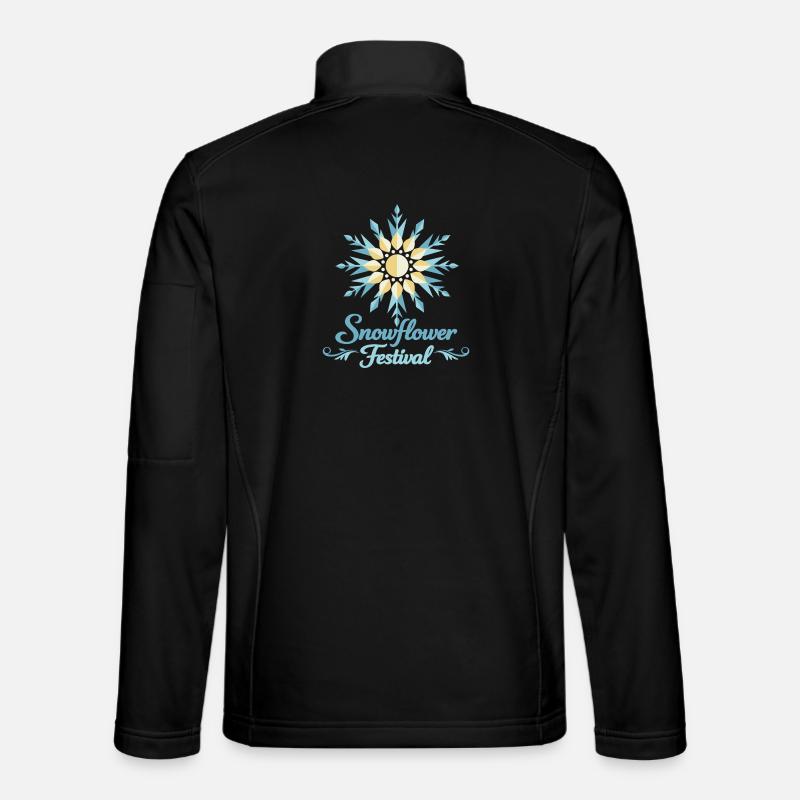 Sonnenblumenfest - Unisex Softshelljacke - Schwarz