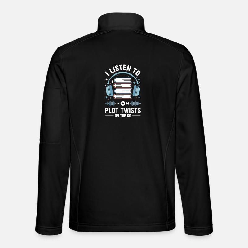 Hörbücher Plot Twists Buch Liebhaber Geschenk Unisex Softshelljacke