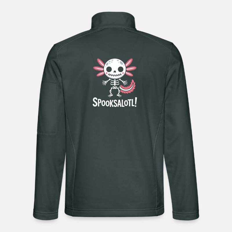 Spooky Skull with Pink Wings Unisex Softshell Jacket