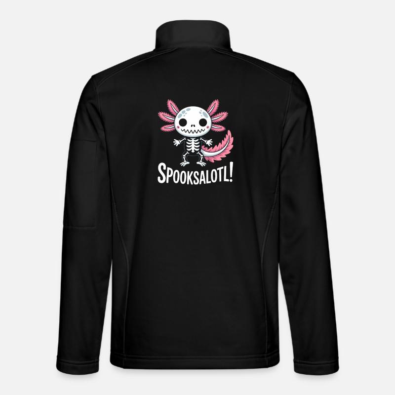 Spooksalot Skeleton Dragon - Unisex Softshell Jacket - black