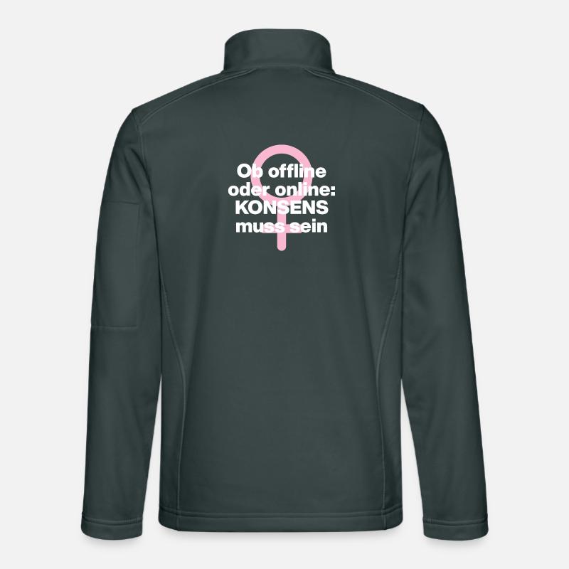 OB OFFLINE ODER ONLINE: KONSENS! ♀ FEMALE POWER Unisex Softshelljacke