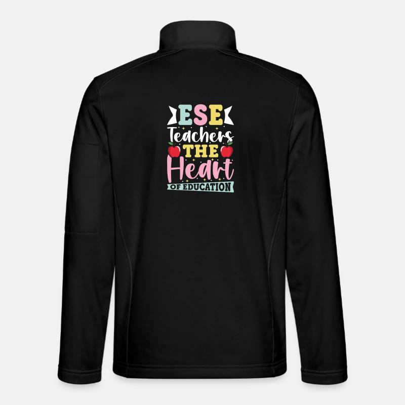 Gifts for ESE Teachers - Unisex Softshell Jacket - black