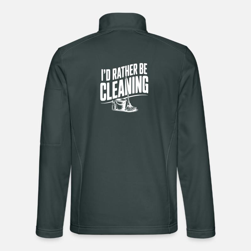 I'd Rather Be Cleaning Unisex Softshell Jacket