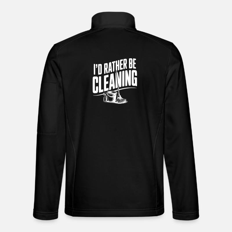 Je préfère nettoyer - Veste en tissu softshell Unisexe - noir