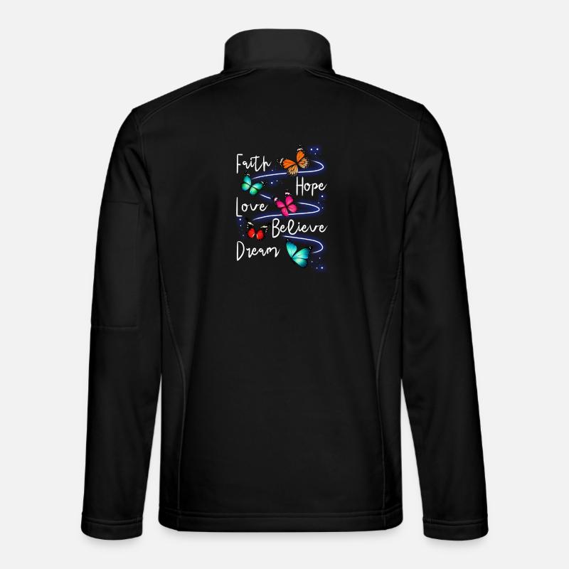 Inspiring Butterfly Monarch Butterfly Garden - Unisex Softshell Jacket - black