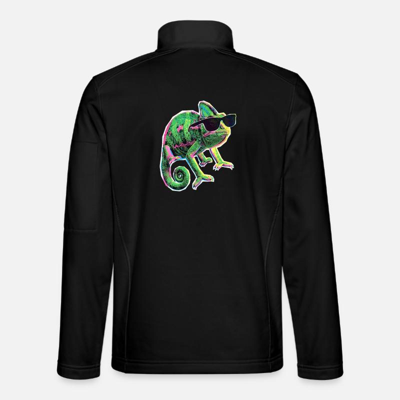 Lunettes de soleil caméléon - Veste en tissu softshell Unisexe - noir