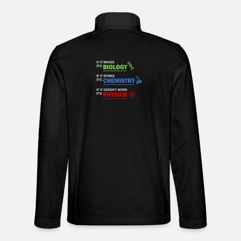 Naturwissenschaften - Unisex Softshelljacke - Schwarz