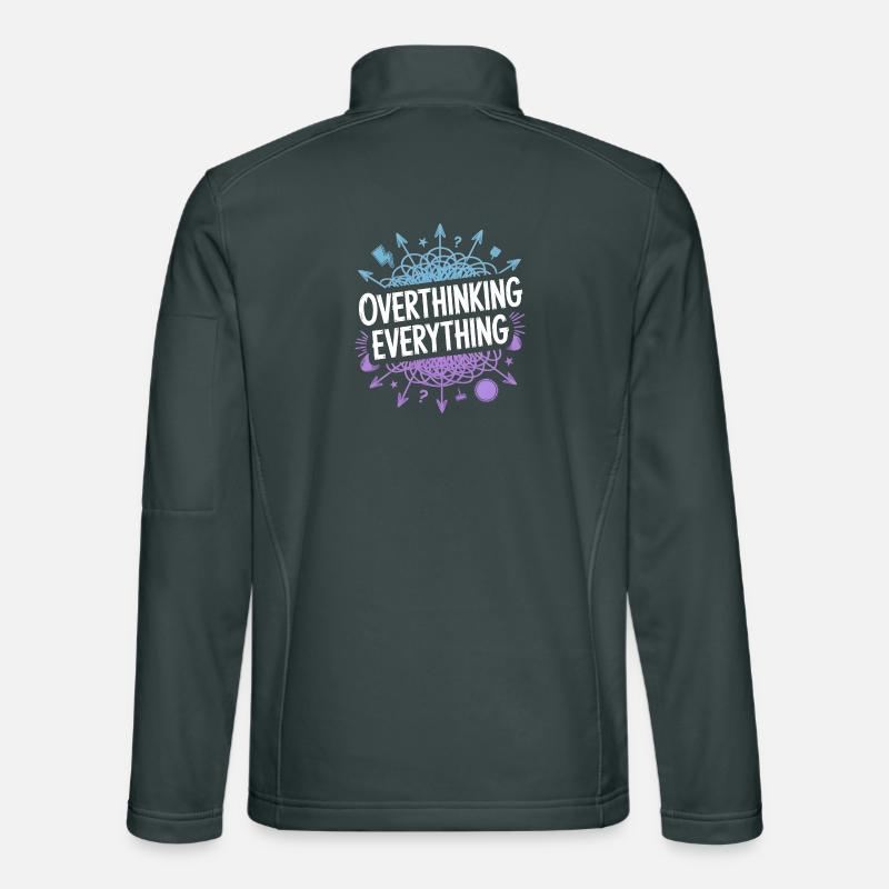 Overthinking Everything ADHD Chaos Unisex Softshell Jacket