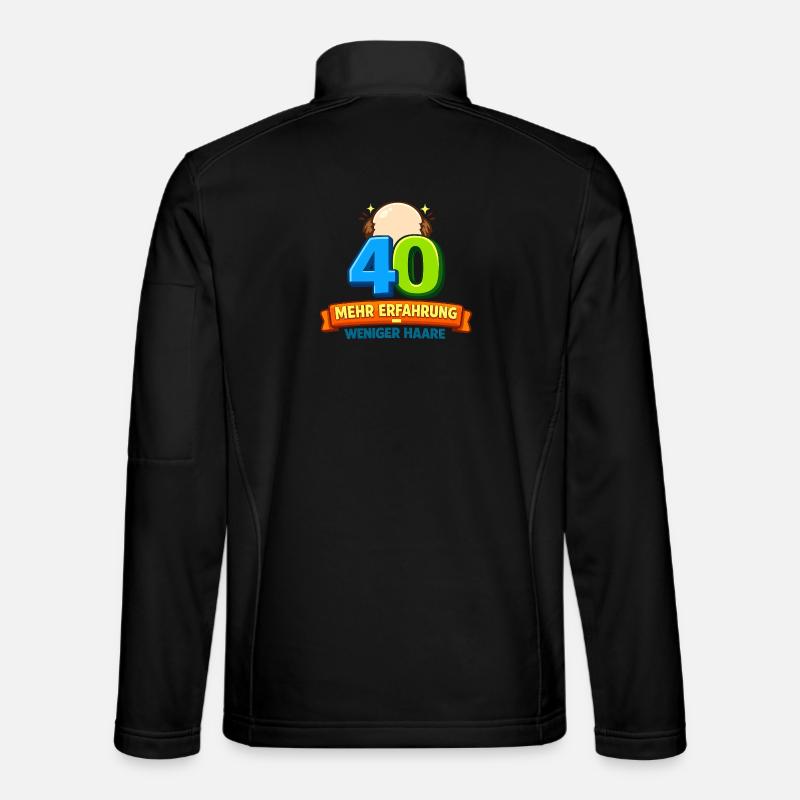 40 More experience Less hair Unisex Softshell Jacket
