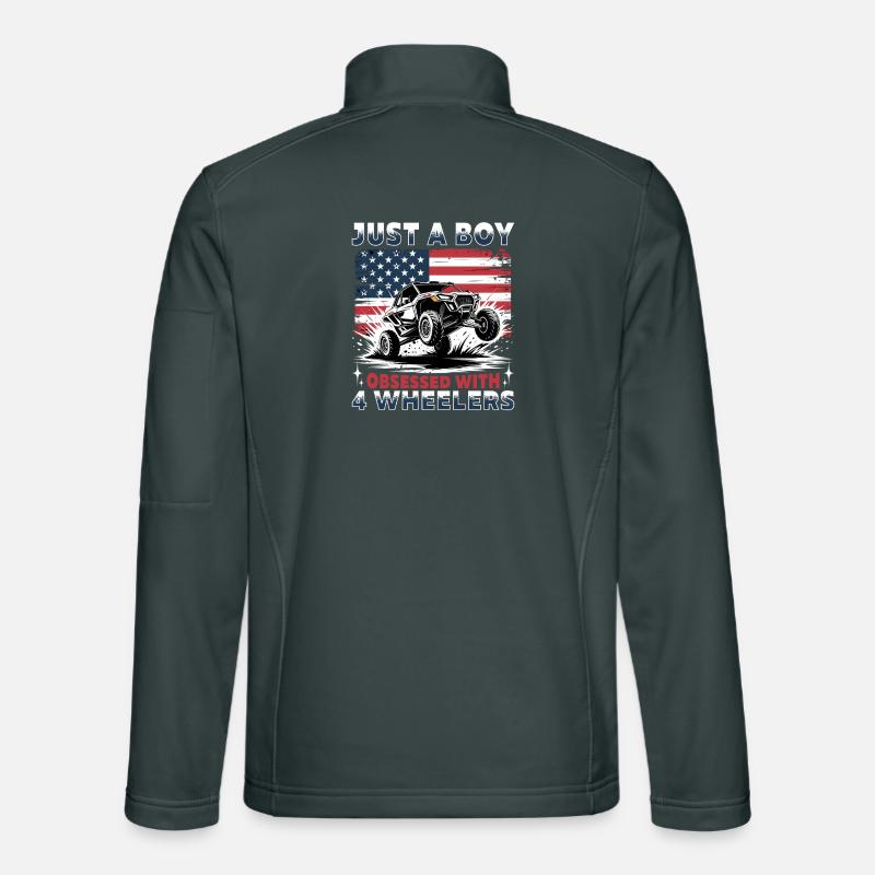 UTV Off Road Boy Men 4 Wheeler Side by side Unisex Softshell Jacket
