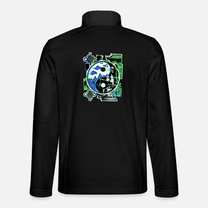 Yin and Yang Asian - Unisex Softshell Jacket - black