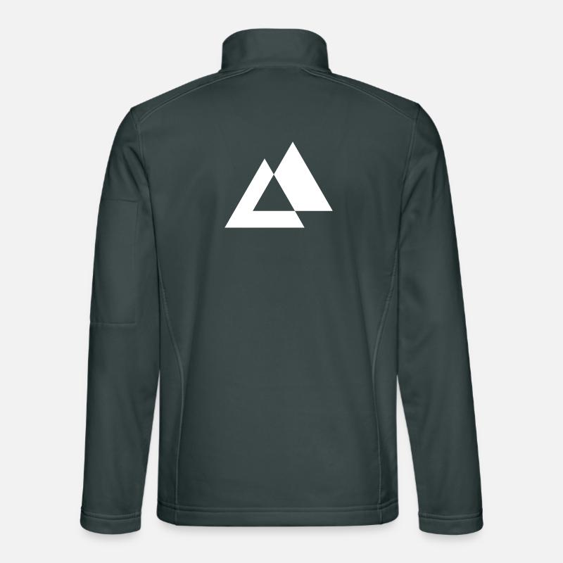 Geometric Triangles design Unisex Softshell Jacket