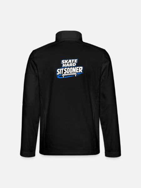 Beer League Hockey Funny Hockey Players Team Humor - Unisex Softshell Jacket - black - Back
