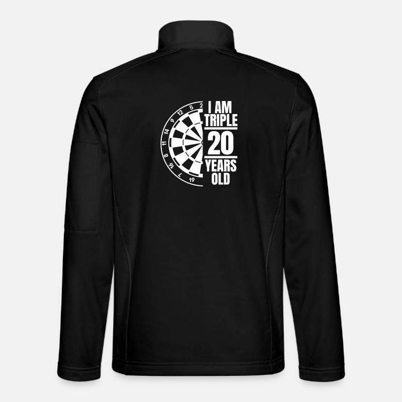 J’ai trois fois 20 ans - Veste en tissu softshell Unisexe - noir