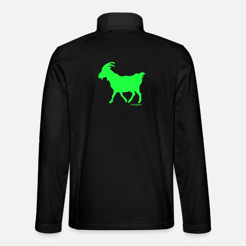 G.O.A.T. Goat scapegoat green neon - Unisex Softshell Jacket - black