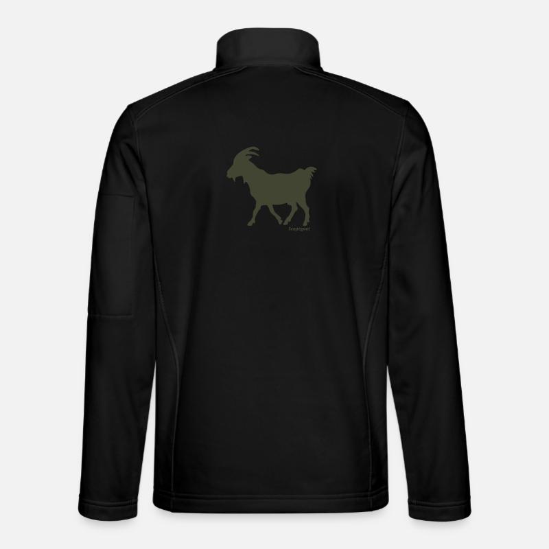 Sündenbock Ziege oliv - Unisex Softshelljacke - Schwarz