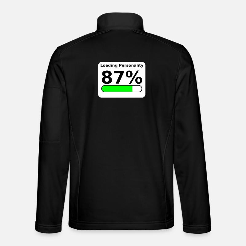 Loading Personality 87% – Nerdy Statement Tee - Unisex Softshelljacke - Schwarz
