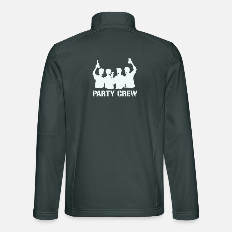 Silhouette de l’équipe de fête avec des acclamations Veste en tissu softshell Unisexe
