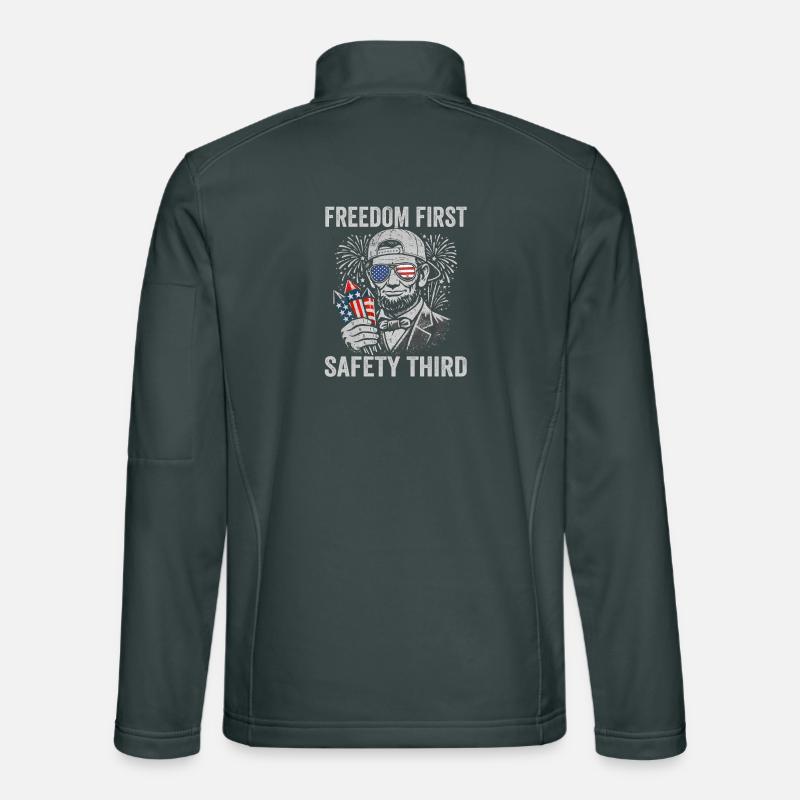 Freedom First, Safety Third, Lin Unisex Softshell Jacket