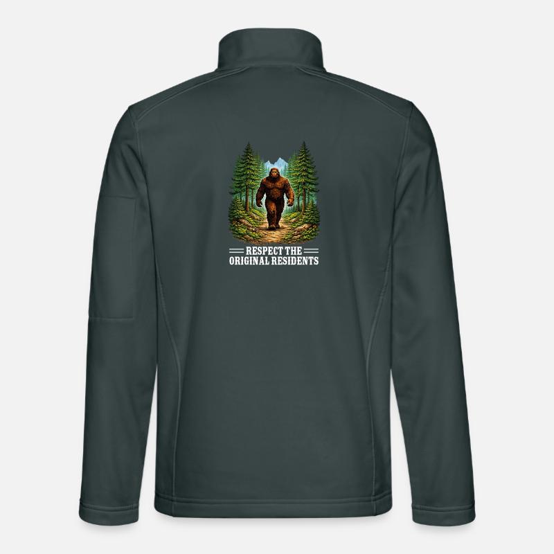 Bigfoot Sasquatch Yeti Cryptid Creatures Big Foot Unisex Softshell Jacket