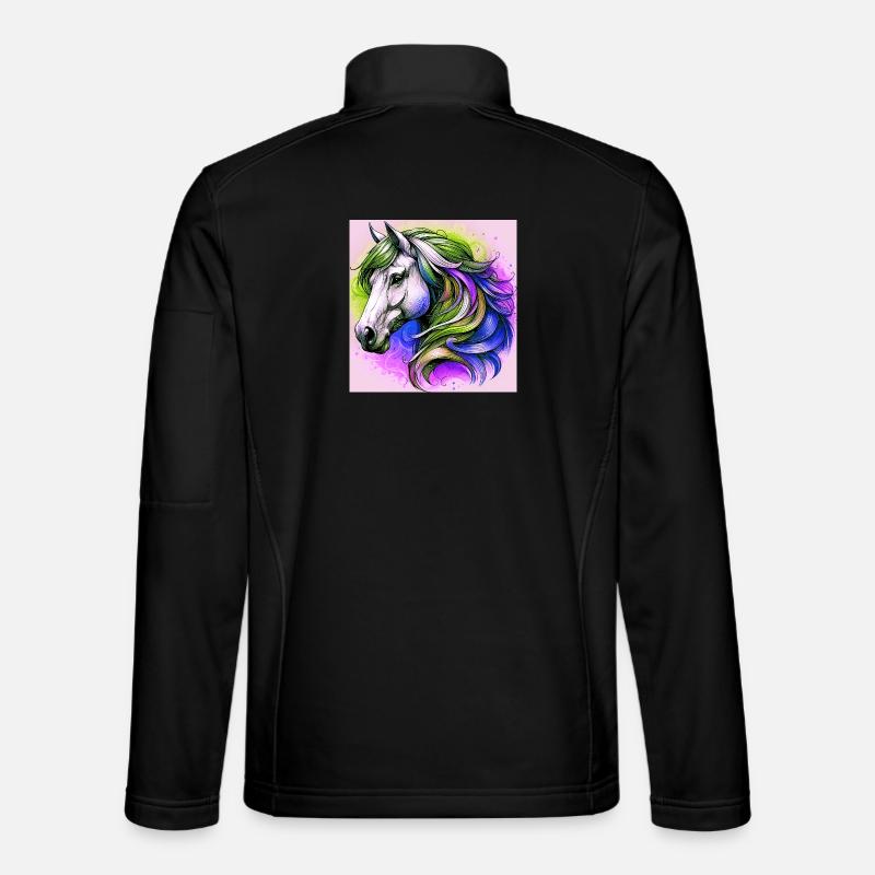 cheval Veste en tissu softshell Unisexe
