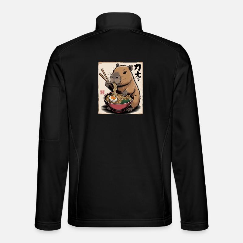 Capybara Ramen Feast Unisex Softshell Jacket