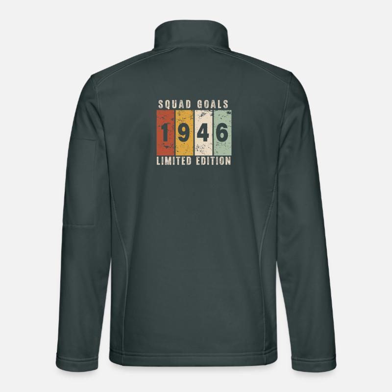 anniversaire 1946 - 80 ans Veste en tissu softshell Unisexe
