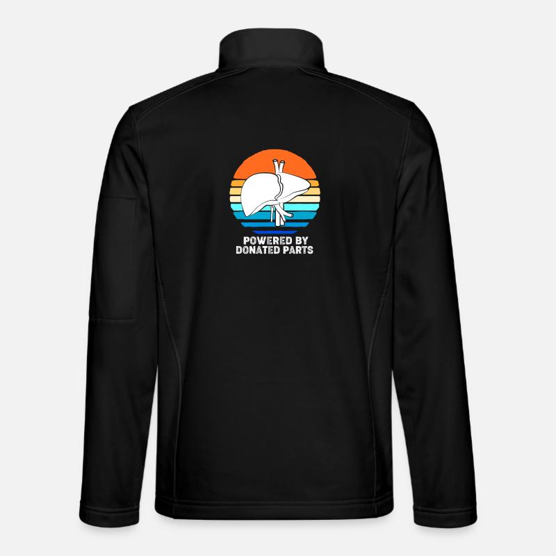 Organ Spender Leber Organspender Leberspende - Unisex Softshelljacke - Schwarz