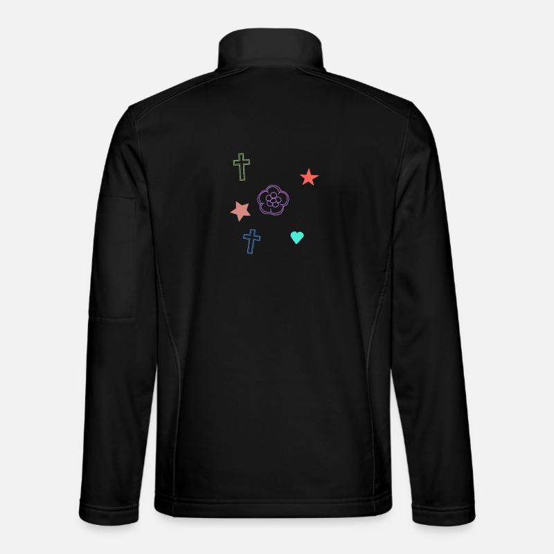 Étoile de la Fleur Croix Veste en tissu softshell Unisexe