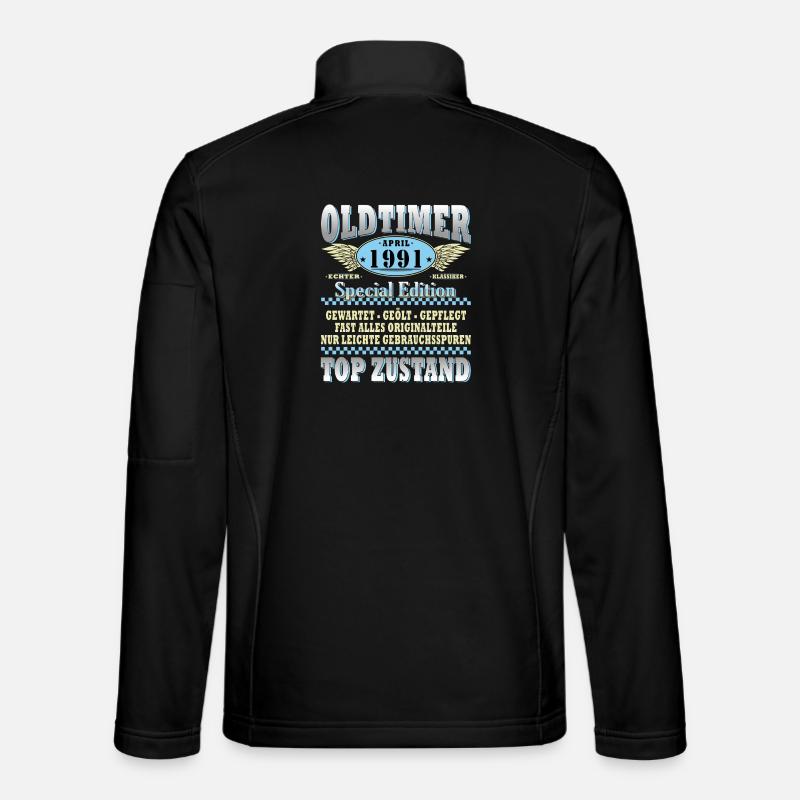Oldtimer April 1991 Spezialedition - Unisex Softshelljacke - Schwarz