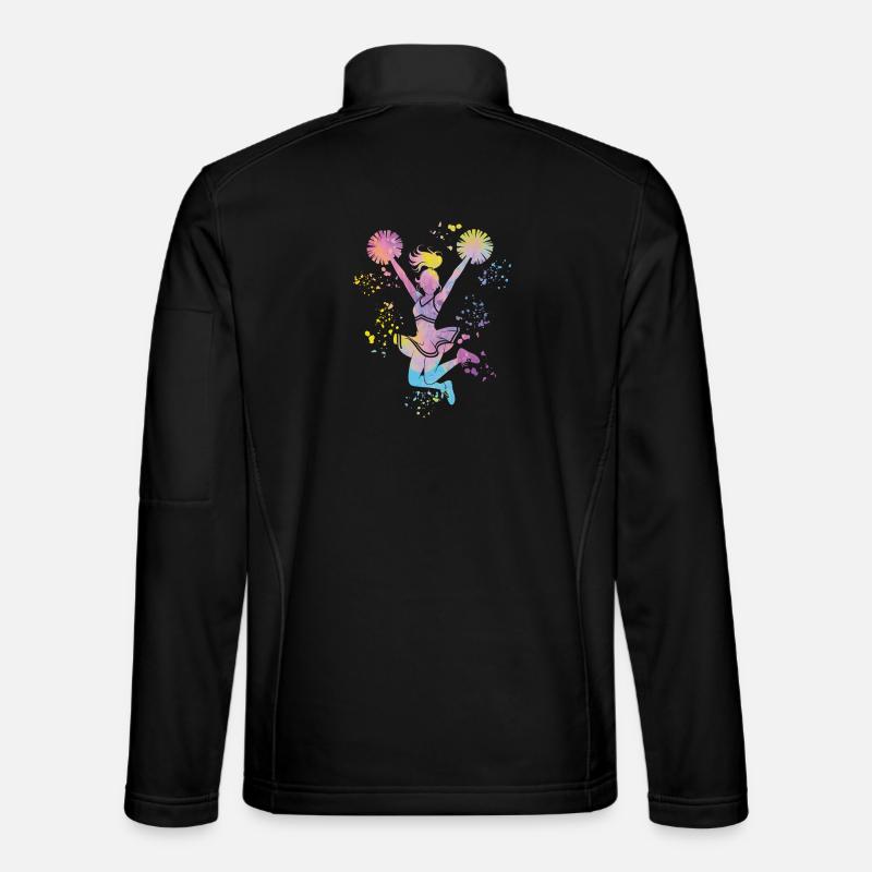 Cheerleader Cheer Mom Cheerleading - Unisex Softshell Jacket - black