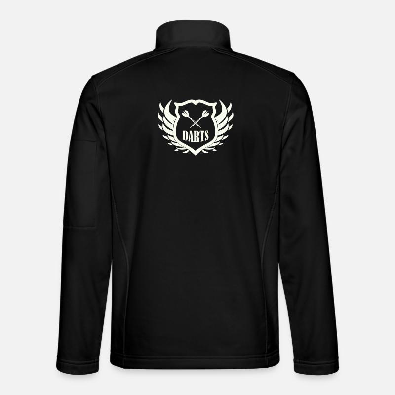 darts_shield - Unisex Softshell Jacket - black