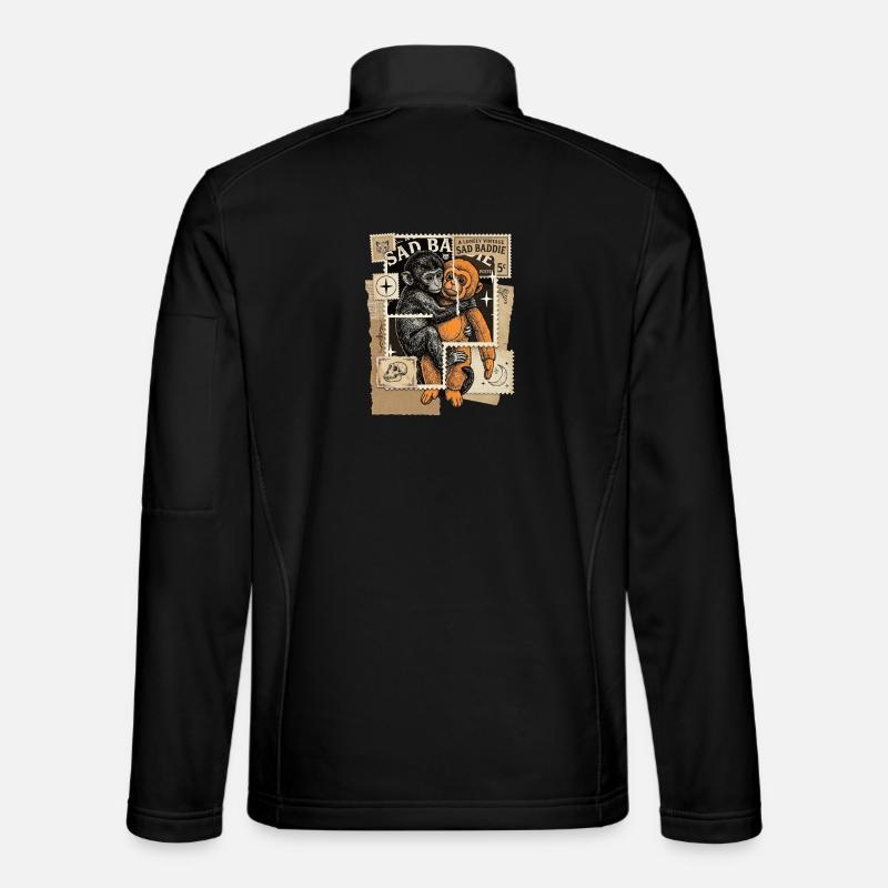Stamps Baby Monkey Punch - Unisex Softshell Jacket - black