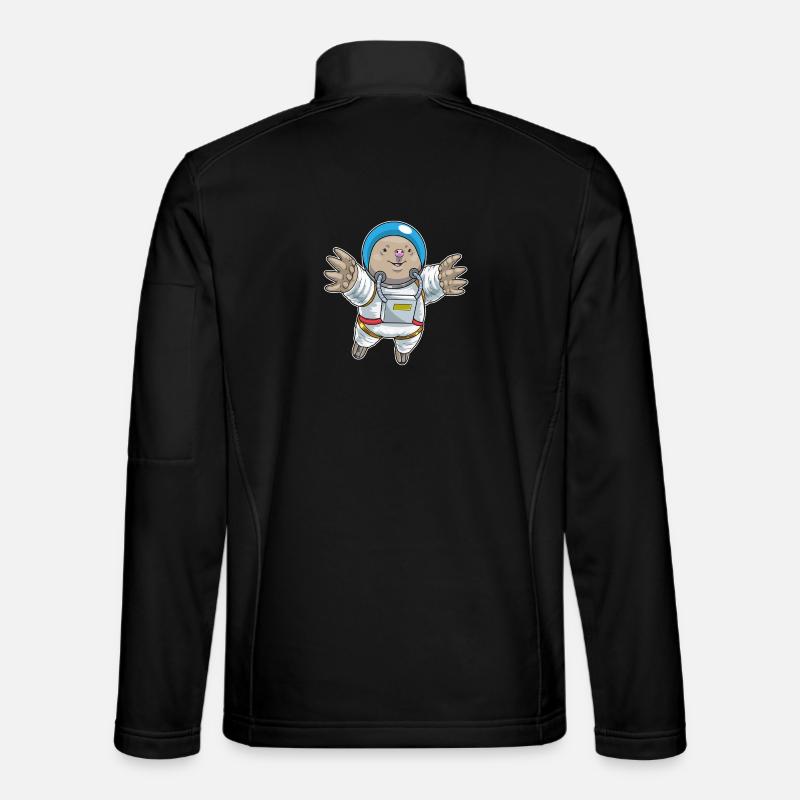 Mole Astronaut Space - Unisex Softshell Jacket - black