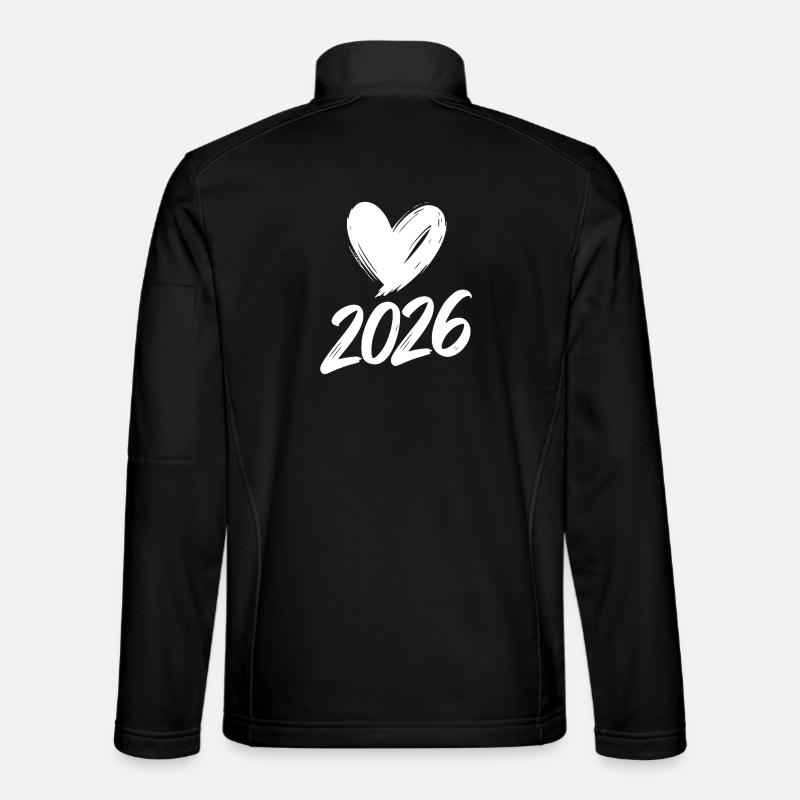 2026 Heart - Unisex Softshell Jacket - black