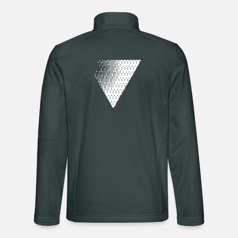 Geometric Dotted Triangle Fade Unisex Softshell Jacket