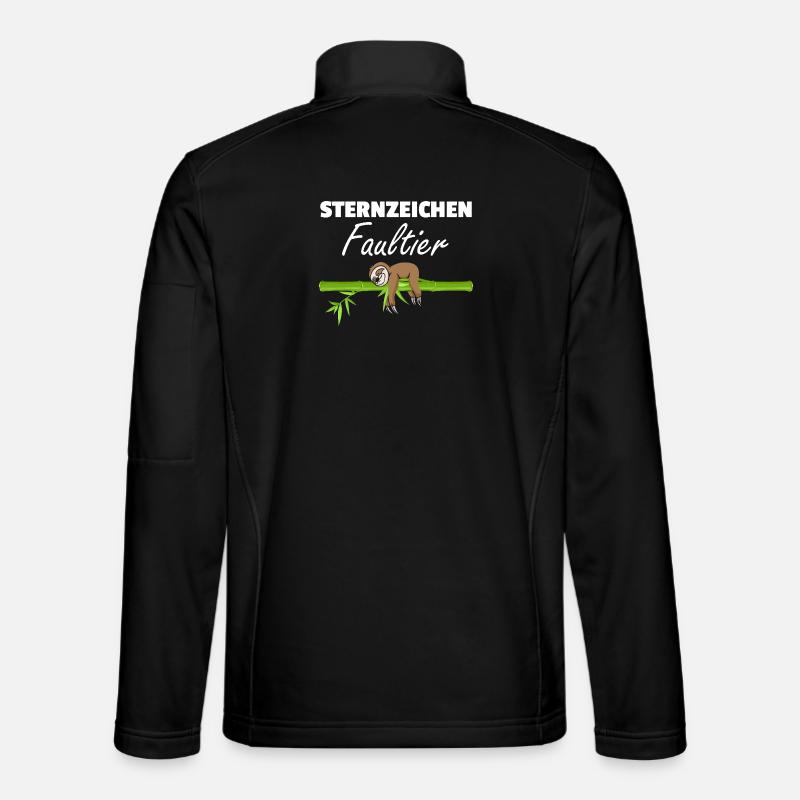 Sternzeichen Faultier Loading - Unisex Softshelljacke - Schwarz