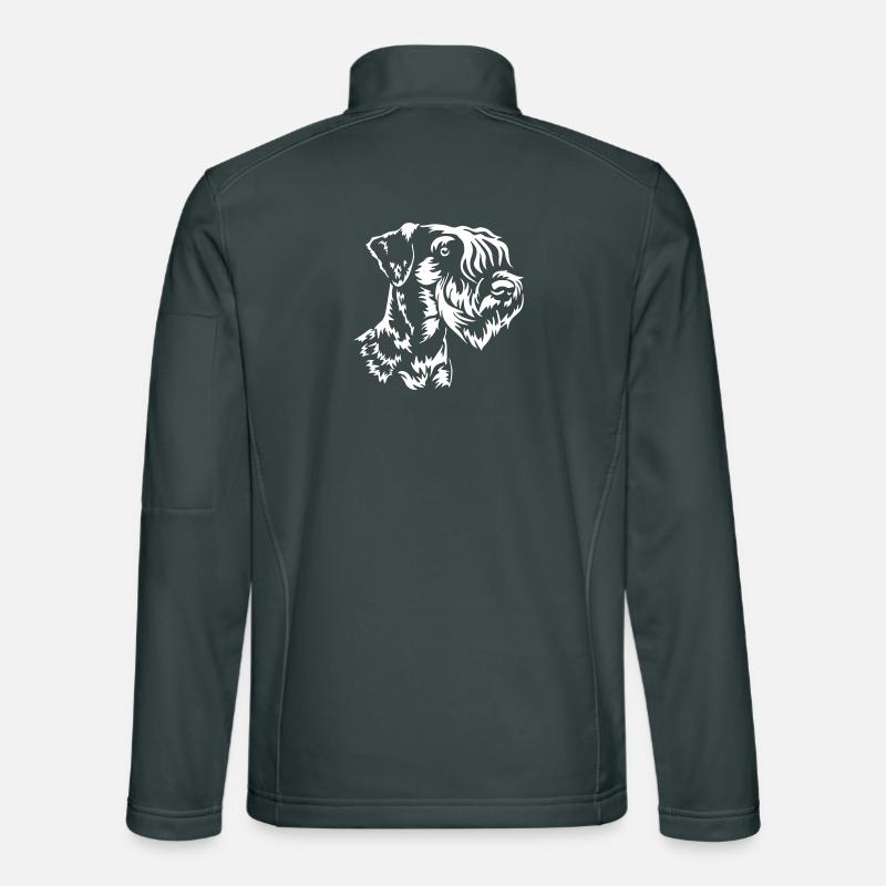 Cesky Terrier Head "Black Edition" Unisex Softshell Jacket