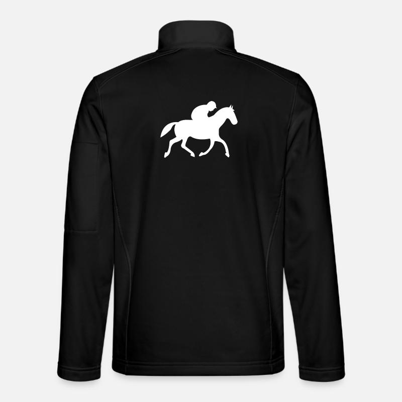 horses - Unisex Softshell Jacket - black