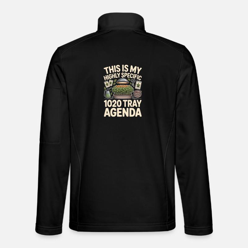 1020-Tray-Agenda | Microgreens Nerd - Unisex Softshelljacke - Schwarz