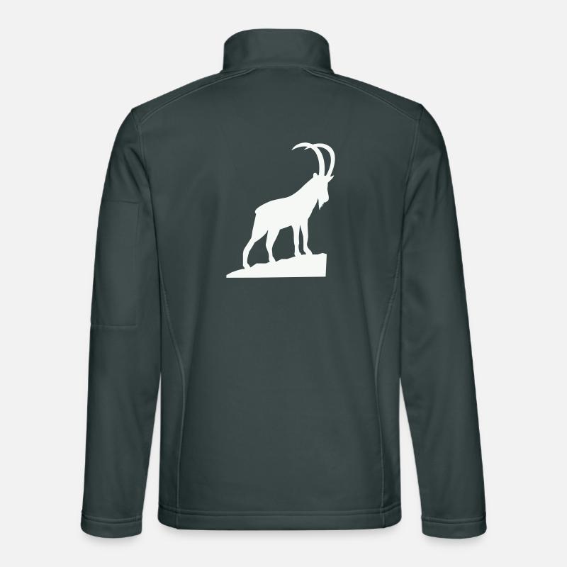 Alpine Bock Silhouette Veste en tissu softshell Unisexe