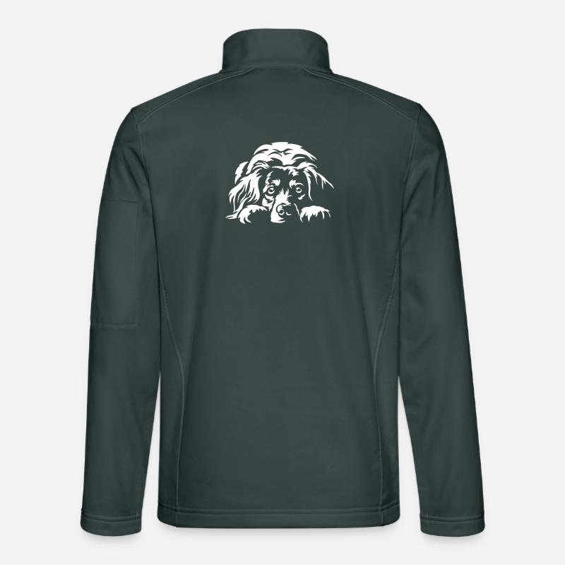 Kooikerhondje "Black Edition" Unisex Softshelljacke